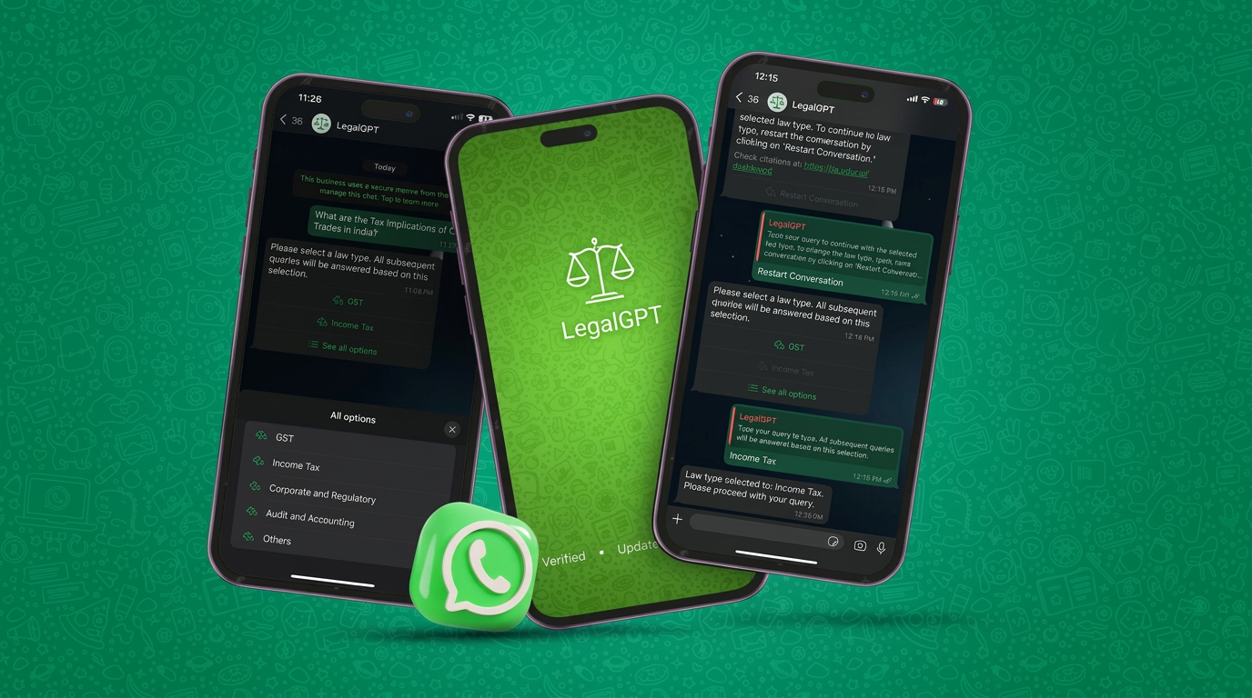 LegalGPT legal and tax assistant available through WhatsApp